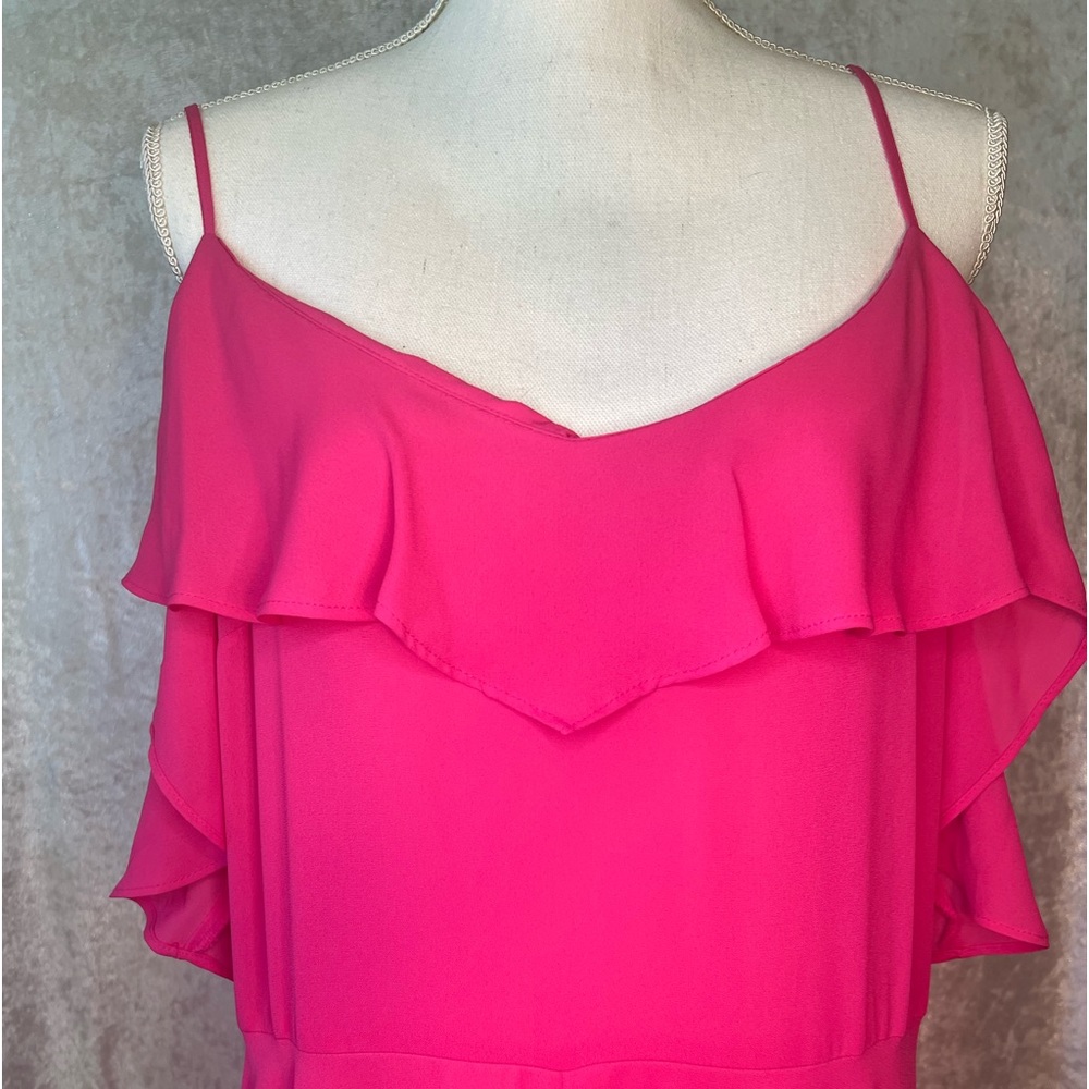 Hot Pink Dress long